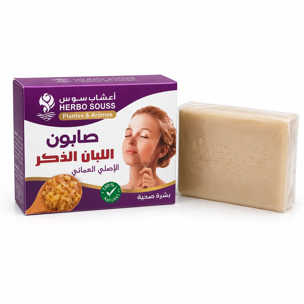 صابون لبان الدكر 80غرام - Natural cream, oils... - Wany Bio