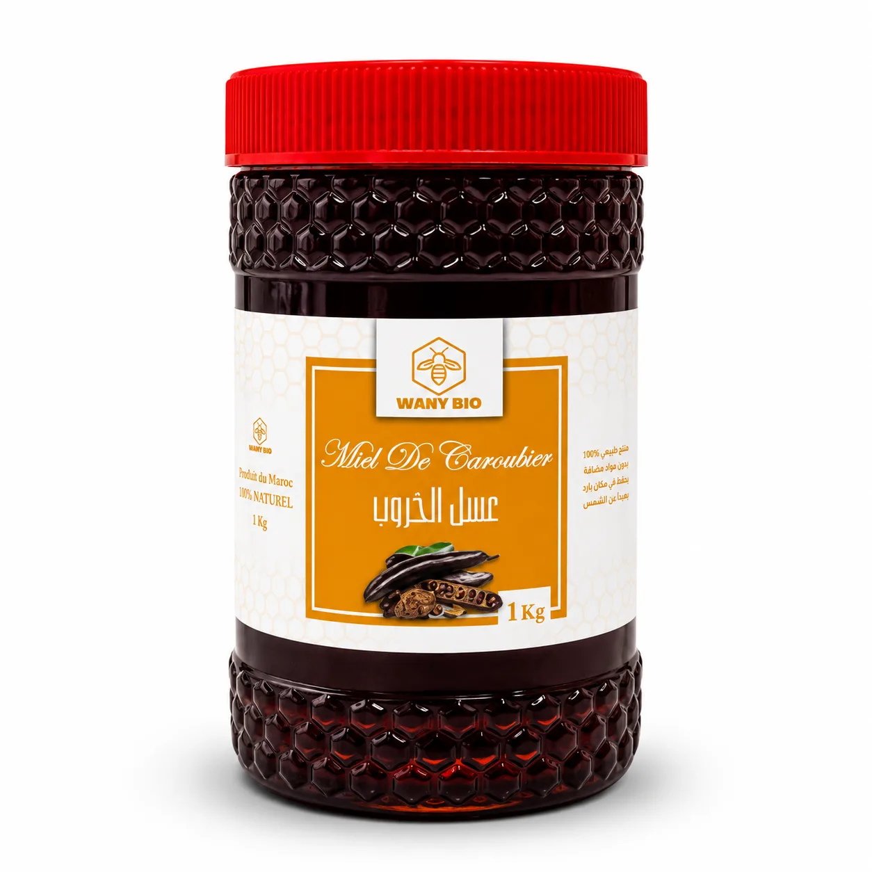 Miel de caroubier - عسل الخروب - Miel naturel - Wany Bio